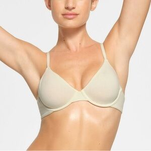 Cotton Jersey T-Shirt Bra | Bone 🤍